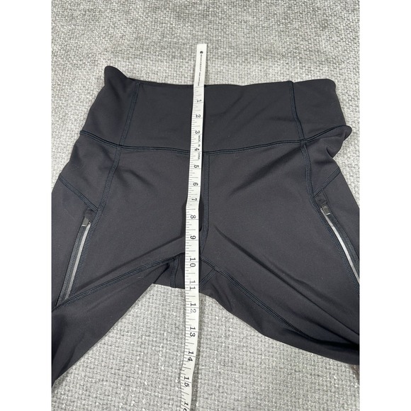 Athleta Rainier Tight Leggings Womens Medium Tall Black Active Run Yoga Train - Picture 4 of 11